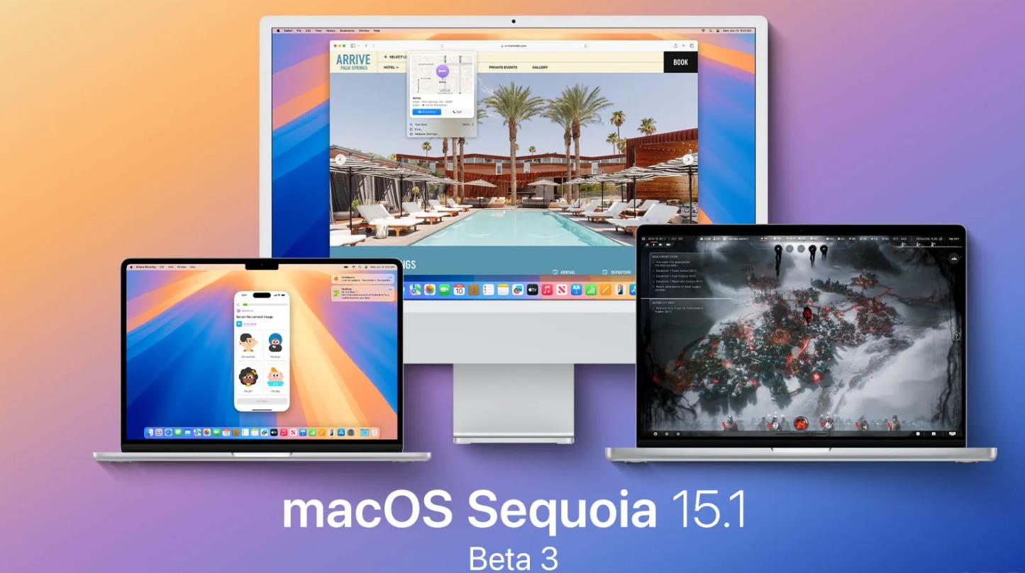 苹果发布macOS 15.1 Sequoia Beta 3更新，持续优化系统体验