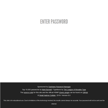 How Secure Is My Password